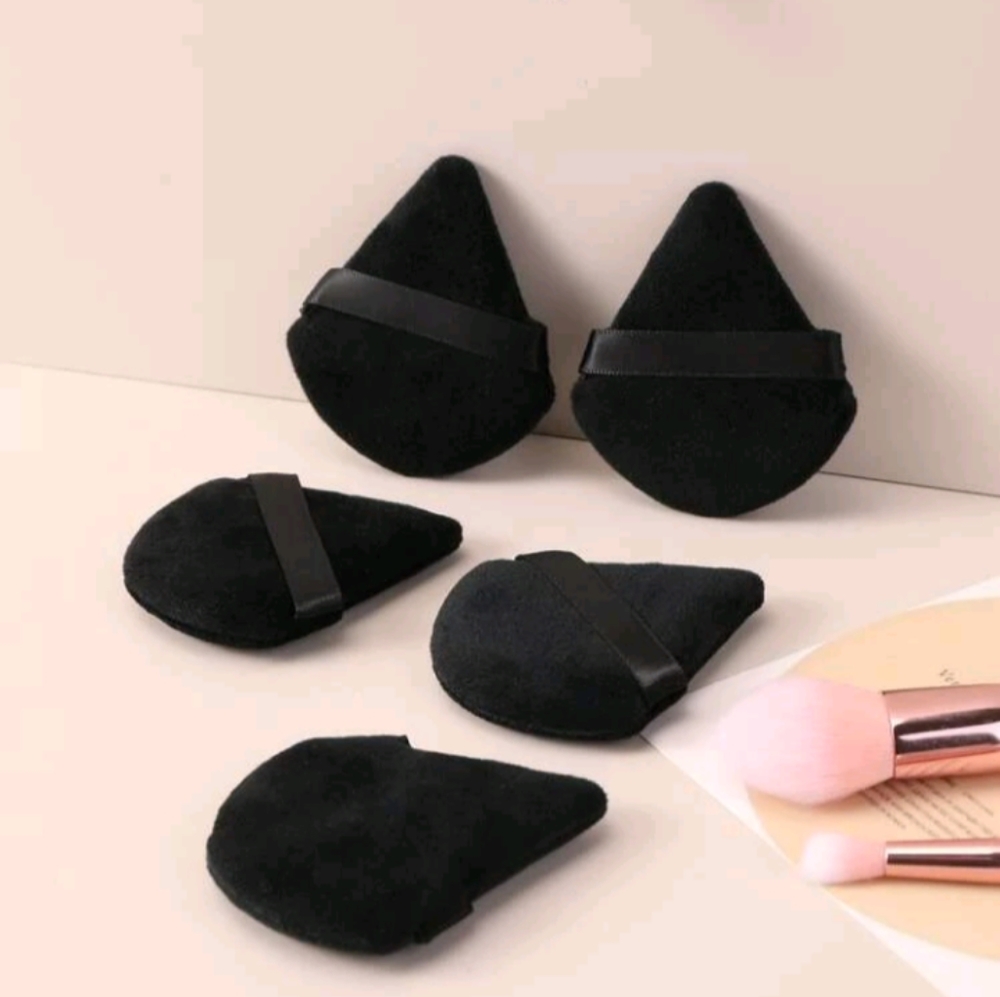 5pcs Makeup Puff Black